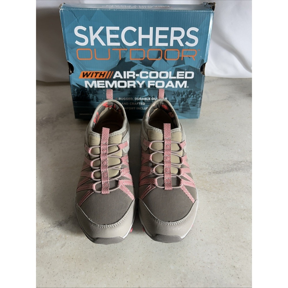 Skechers Seager Hiker Gatewood Hiking Shoes Women's 6M Beige Taupe A113